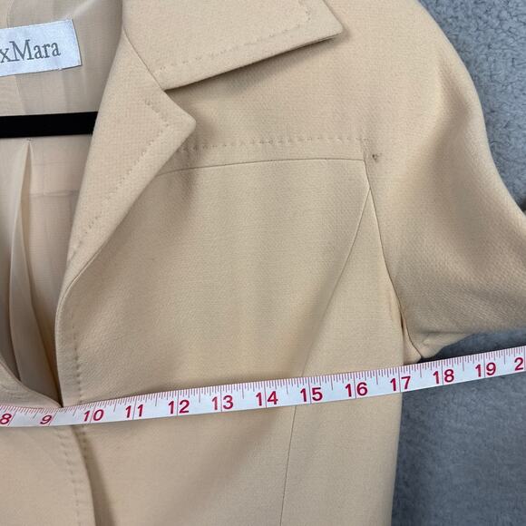 Max Mara Wool Blazer Size 6 Single Button Lightweight Designer Quiet Luxury - Picture 5 of 10